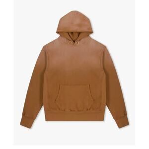 Les Tien Heavyweight Hoodie Sand Ombre 2XL NWT Made USA Cotton Fleece